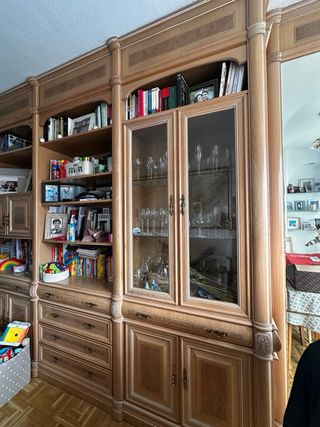 Mueble de salón de madera - Boisirie