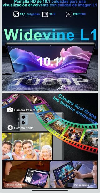 Tablet Gemini AP Android 15 64GB Hasta 2TB