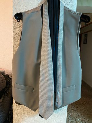 Traje de boda hombre azul y gris