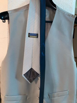 Traje de boda hombre azul y gris