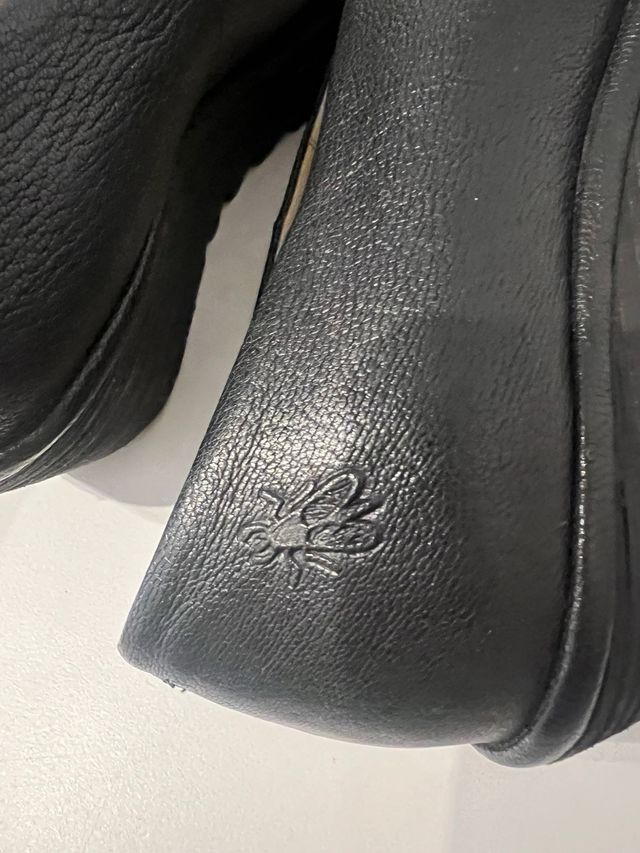 Zapatillas cuña Fly London negras