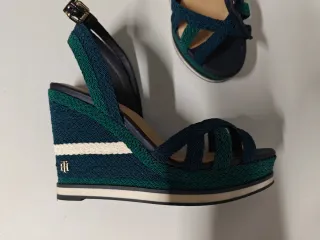 Cuñas Tommy Hilfiger Azul/Verde