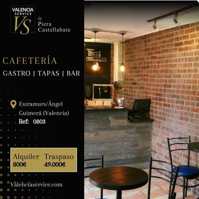0803 - CAFETERÍA GASTRO TAPAS BAR EN EXTRAMURS