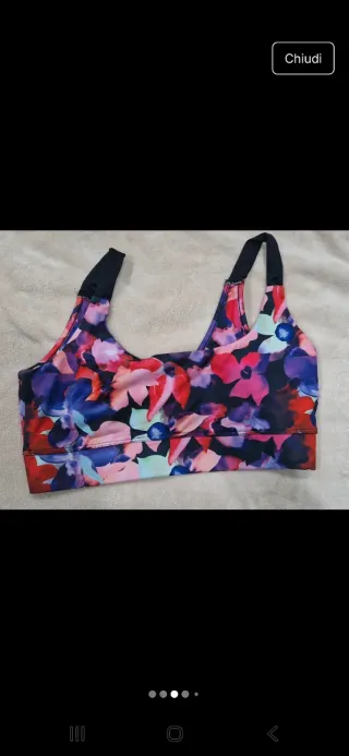 Completo sportivo donna fantasia floreale