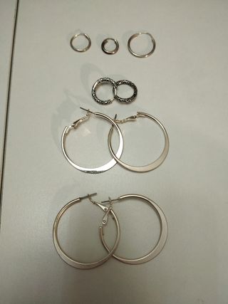 Pendientes Aro Plata.