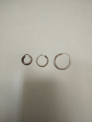 Pendientes Aro Plata.