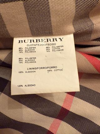 Gabardina Burberry Hombre Talla 58