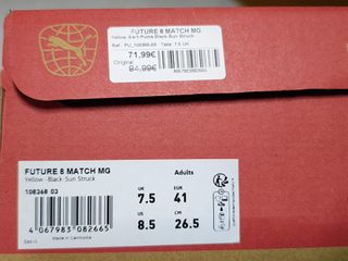 Botas Puma Future 8 Match MG Talla 41 EUR