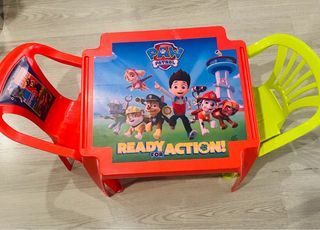 Set tavolo per bambini Paw Patrol + 1 sedia in regalo