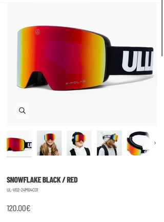 Gafas de Snow ULLER Snowflake Black/Red