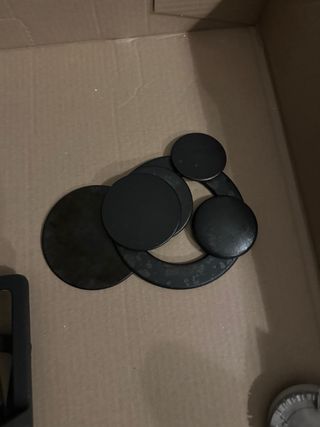 Placa de cocina de gas negra