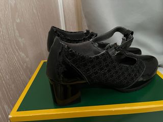 Zapatos Pitillos Negros Tacón