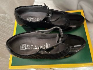 Zapatos Pitillos Negros Tacón