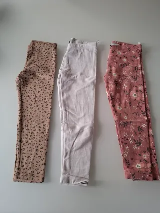 Set 3 pezzi leggings H&M e C&A elasticizzati bambi