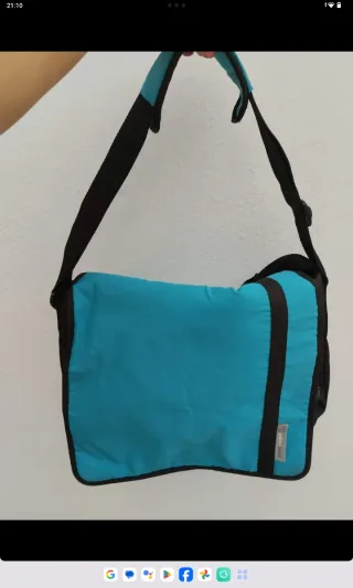 Bolso Silla Bebé Confort Azul y Negro