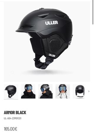 Casco Uller Armor Black Nuevo