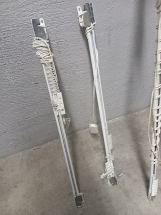 Rieles extensibles para cortinas (5 unidades)