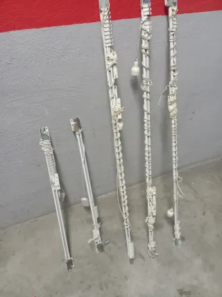 Rieles extensibles para cortinas (5 unidades)