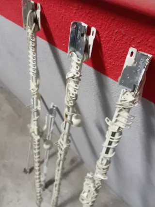 Rieles extensibles para cortinas (5 unidades)