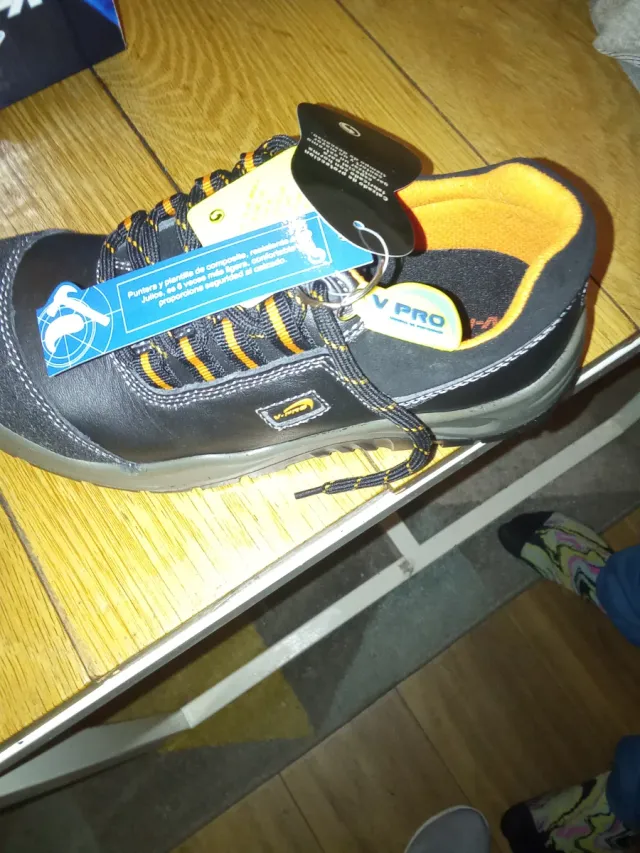 Zapatos de seguridad Vpro piel con etiqueta