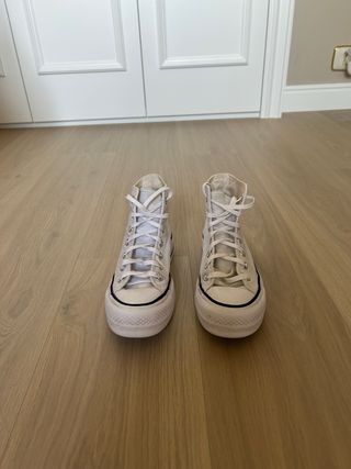 Converse Mujer Blancas Plataforma
