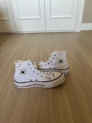 Converse Mujer Blancas Plataforma