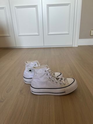 Converse Mujer Blancas Plataforma
