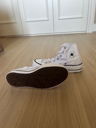 Converse Mujer Blancas Plataforma