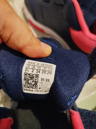 Adidas Bambas Azul y Rosa Velcro