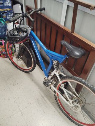 Bicicleta MTB Azul Full Sus