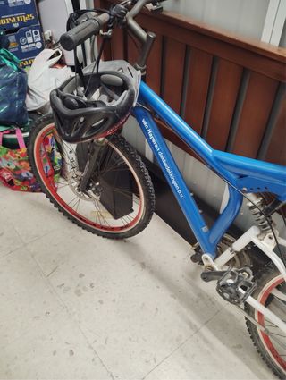 Bicicleta MTB Azul Full Sus