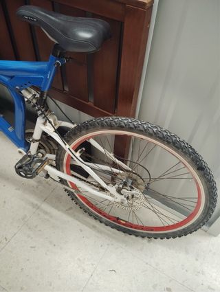 Bicicleta MTB Azul Full Sus