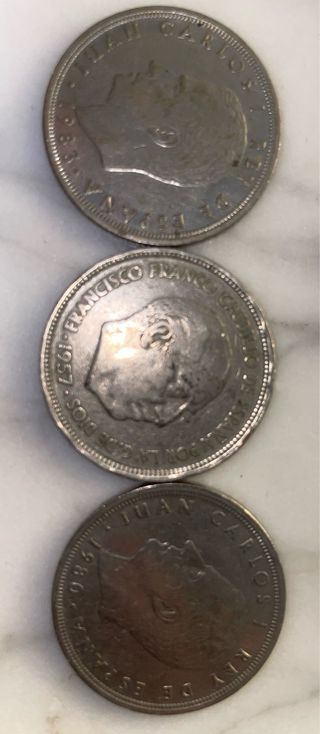 3 Monedas 50 Pesetas España