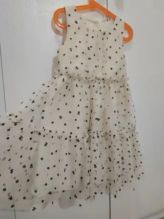 Vestido niña tul flores