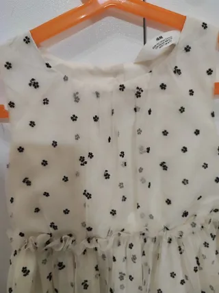 Vestido niña tul flores