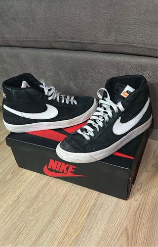 Nike Blazer Mid Scarpa Alta Nera Bianca