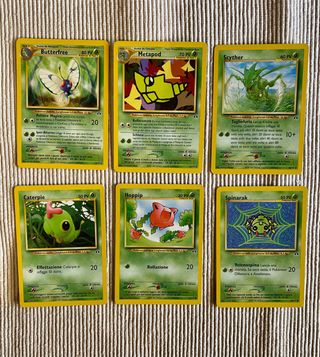 6 Carte Pokémon Neo Discovery - 1 Rara