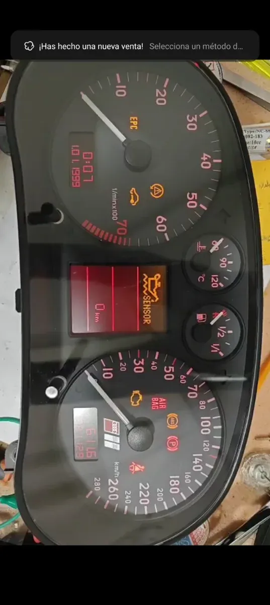 Cuadro Instrumentos Audi S3 8L Reconstruido.