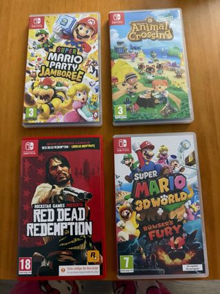 Lote 4 Juegos Nintendo Switch a estrenar
