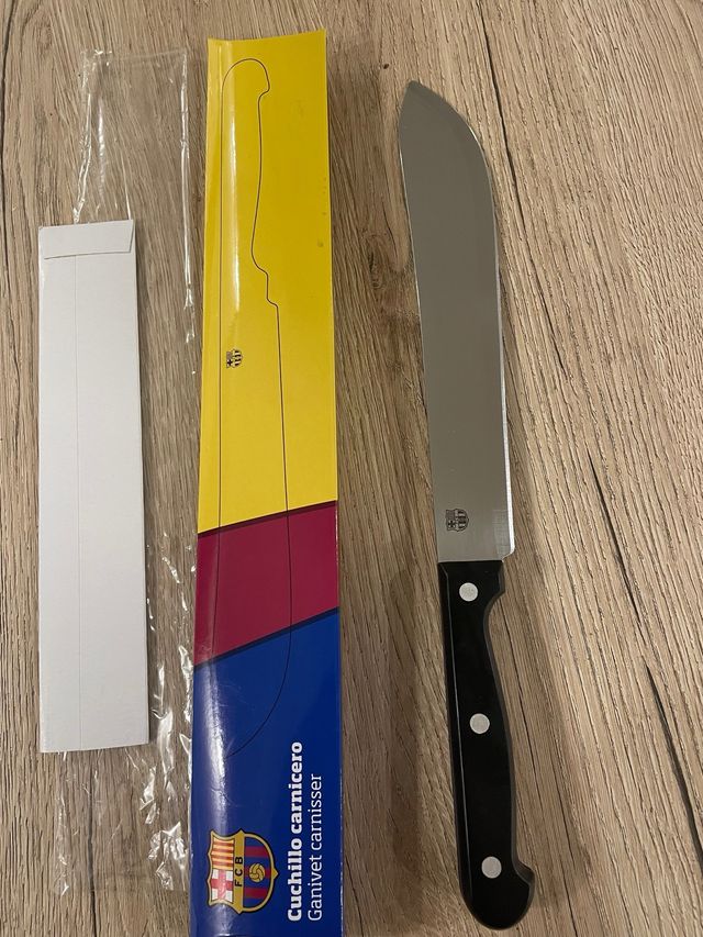 Cuchillo de cocina FC Barcelona acero inoxidable