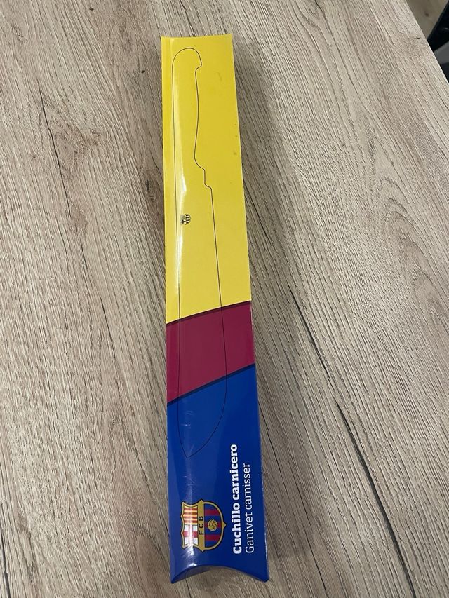Cuchillo de cocina FC Barcelona acero inoxidable
