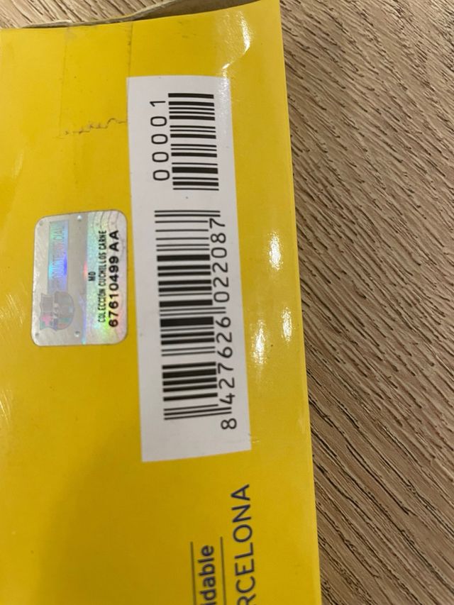 Cuchillo de cocina FC Barcelona acero inoxidable