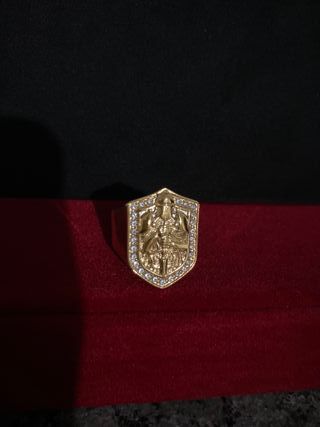 Anillo templario oro laminado 18k talla 9