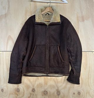 Chaqueta Piel Ovina Massimo Dutti XL Vintage