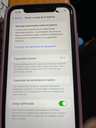 iPhone 11 74% Capacidad Batería negociable 