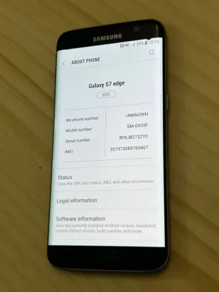 Samsung Galaxy S7 Edge 4G LTE  Negro