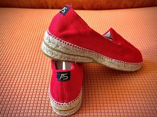 Alpargatas Esparto Rojas Talla 35