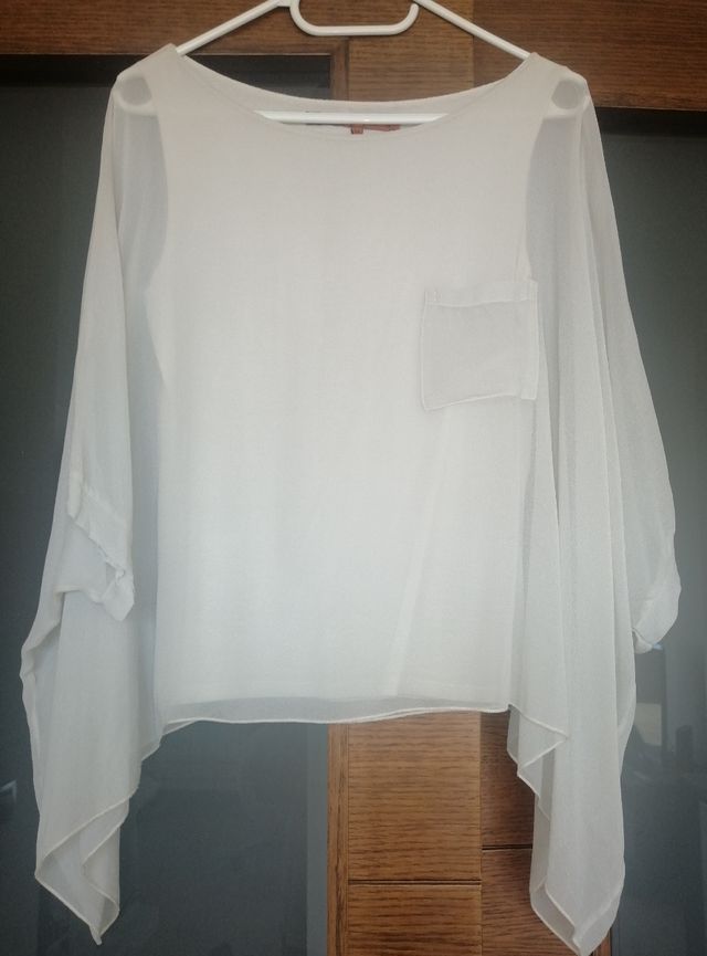 Top La Fé Maraboté T36 Blanco