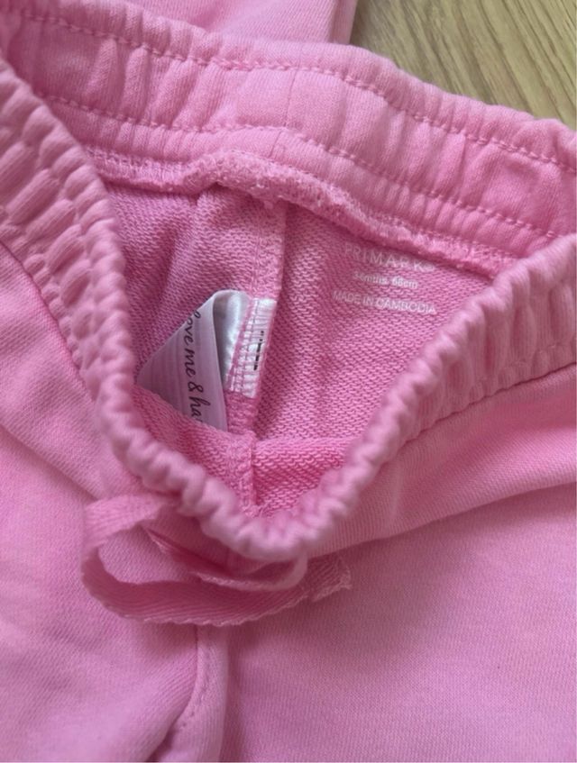 Conjunto bebé chándal rosa