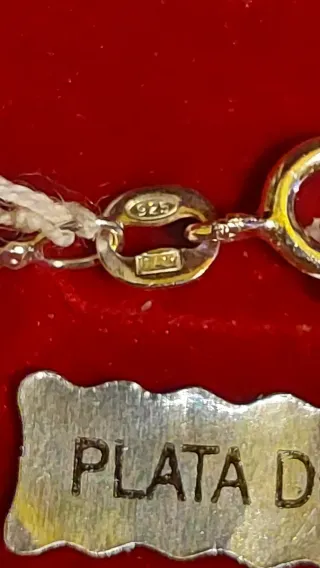 Cadena y Colgante de Plata de Ley 